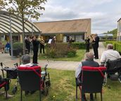 "Corona-musik" plejehjem i Haderslev